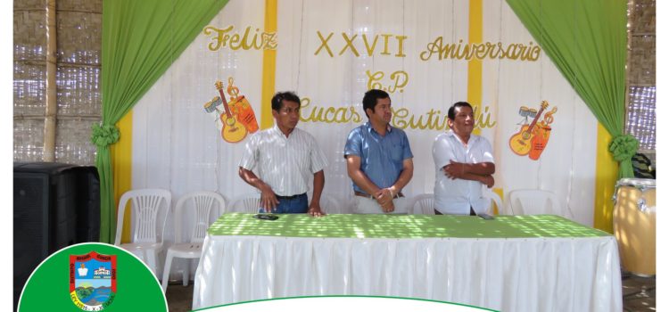 CELEBRACIÓN POR 27 ANIVERSARIO C.P LUCAS CUTIVALU.