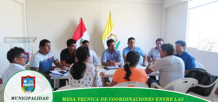 MESA TÉCNICA DE COORDINACIÓN ENTRE LAS ENTIDADES TÉCNICAS ACREDITADAS POR EL FONDO MI VIVIENDA, ALCALDE Y FUNCIONARIOS DE LA MUNICIPALIDAD DISTRITAL DE MIGUEL CHECA.