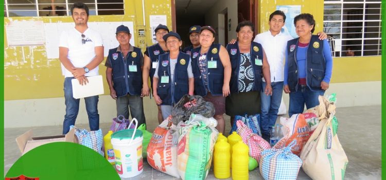 ENTREGA DE ALIMENTOS A MIEMBROS DE BRIGADAS DE AUTO PROTECCION ESCOLAR BAPES