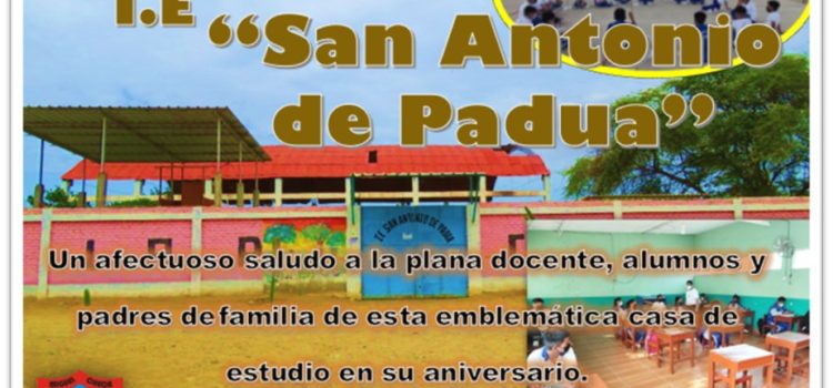 Feliz Aniversario I.E. San Antonio de Padua